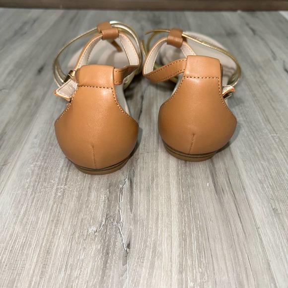 Calvin Klein Women's Gold Tan Sabia Strap Sandals 8.5 - Picture 6 of 6